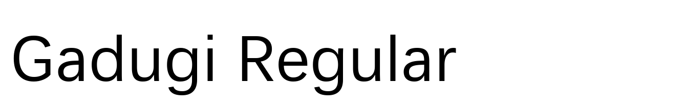 Gadugi Regular